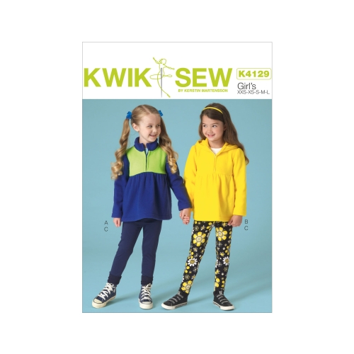 Tüdrukute topid ja retuusid, Kwik Sew K4129