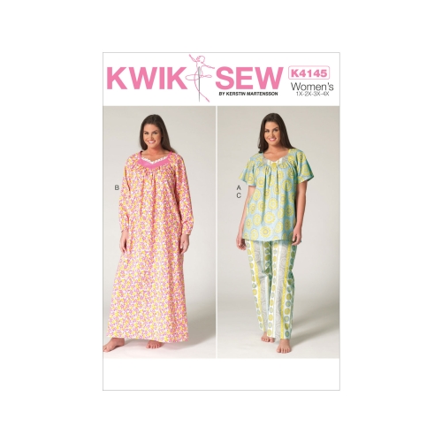 Naiste topp, öösärk ja püksid, Kwik Sew K4145