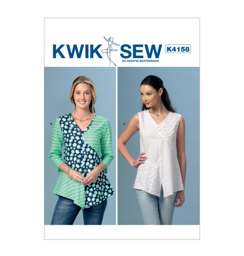 Naiste V-kaelusega topid, Kwik Sew K4158