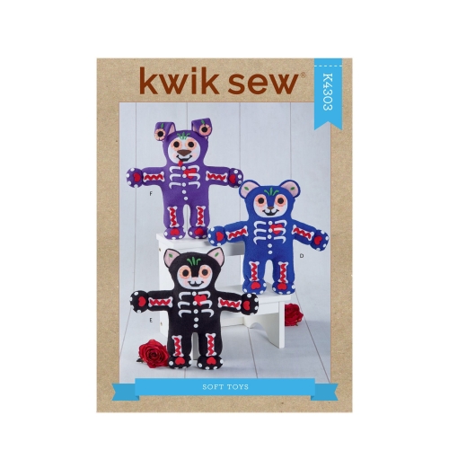 Pehmed mänguasjad: karu, kass ja koer, Kwik Sew K4303