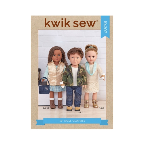 46 cm pikkuse nuku riided, Kwik Sew K4307