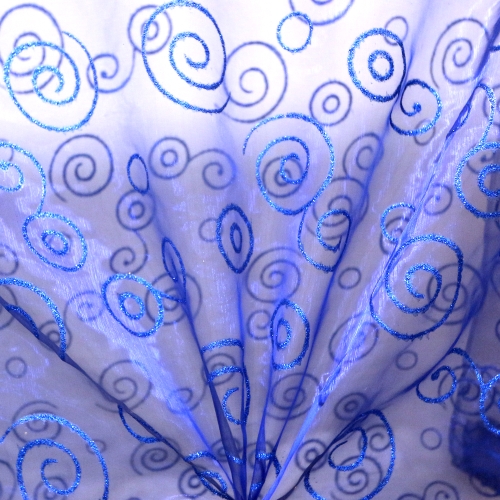 Õrn läbipaistev, sädeleva keerumustriga organza, 140cm, 20313