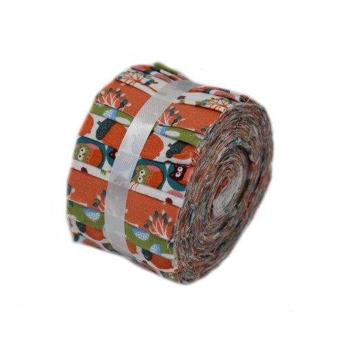 Kangaribade komplektid lapitehnikaks, Jelly Rolls Strippers, Freedom, Woodland Animals, 6 cm x 108 cm