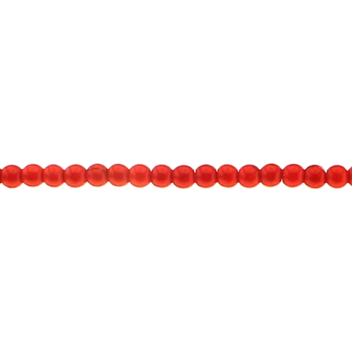 Ümarad, värvilised, kerge maalitud mustriga klaashelmed, 4mm