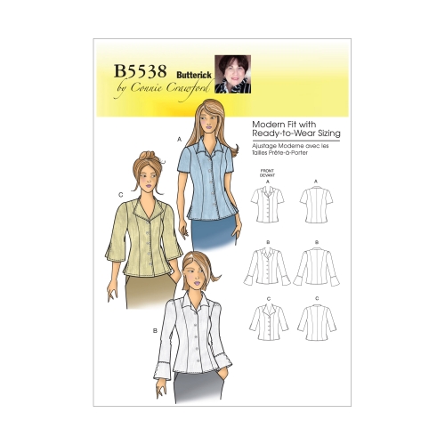 Ompelukaavat: Misses', sizes: Women's Blouse, Butterick B5538