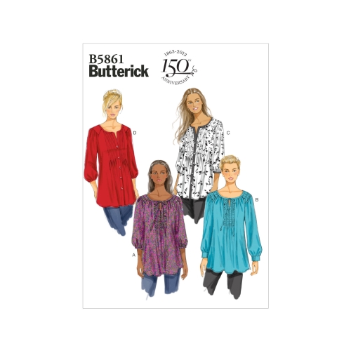 Ompelukaavat: Misses', sizes: Women's Tunic, Butterick B5861