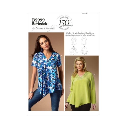 Ompelukaavat: Misses', sizes: Women's Top, Butterick B5999