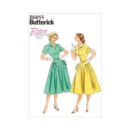 Naiste kleit ja vöö, Butterick B6055
