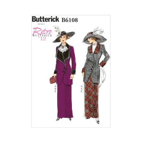 Ompelukaavat: Misses' Jacket, Bib and Skirt, Butterick B6108