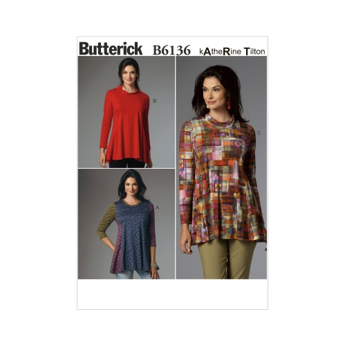 Ompelukaavat: Misses' Tunic, Butterick B6136