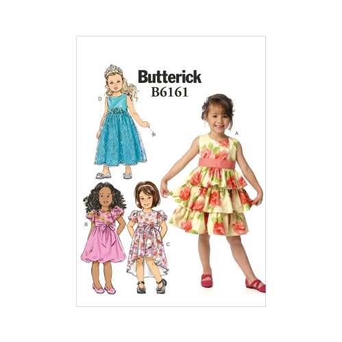 Ompelukaavat: Children's, sizes: Girls' Dress, Butterick B6161