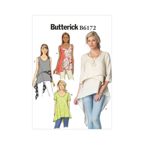 Ompelukaavat: Misses' Top and Tunic, Butterick B6172
