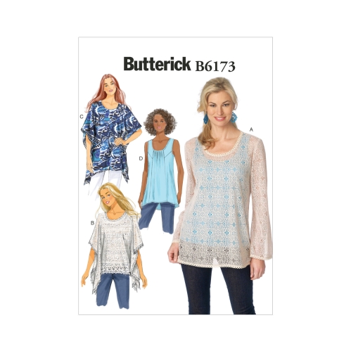 Ompelukaavat: Misses' Tunic and Top, Butterick B6173