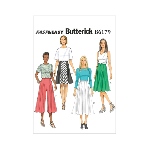 Naiste seelik ja kloššpüksid, Butterick B6179