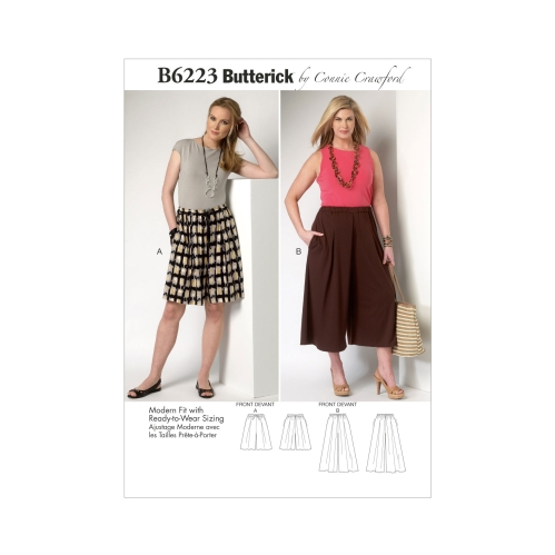 Ompelukaavat: Misses', sizes: Women's Culottes, Butterick B6223
