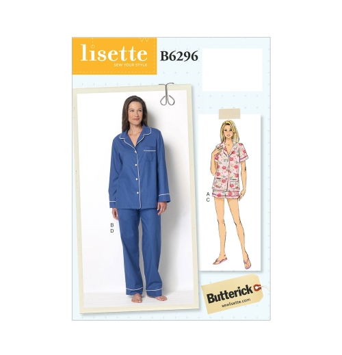 Ompelukaavat: Misses' Top, Shorts and Pants, Butterick B6296