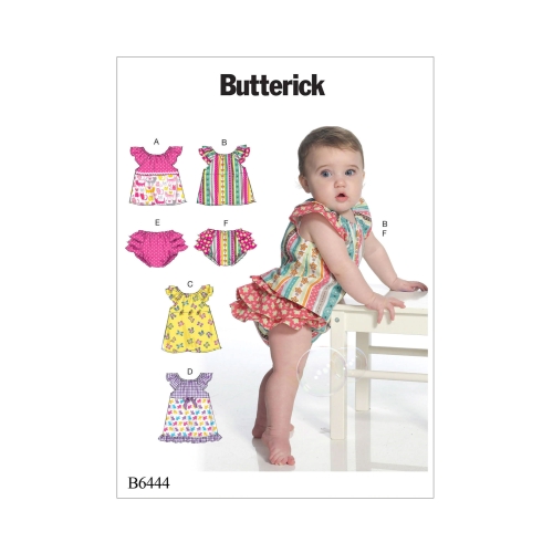 Beebide volditud topid, kleidid ja sipukad, Butterick B6444YA5