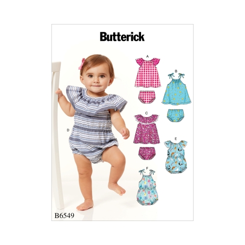 Beebide bodi, kleit ja sipukad, Butterick B6549YA5