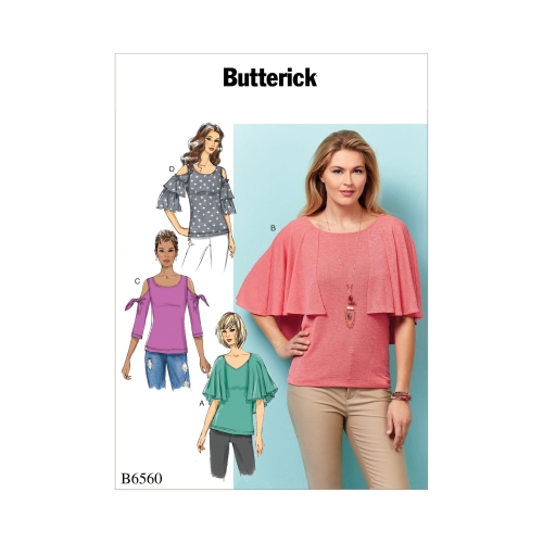 Ompelukaavat: Misses' Top, Butterick B6560