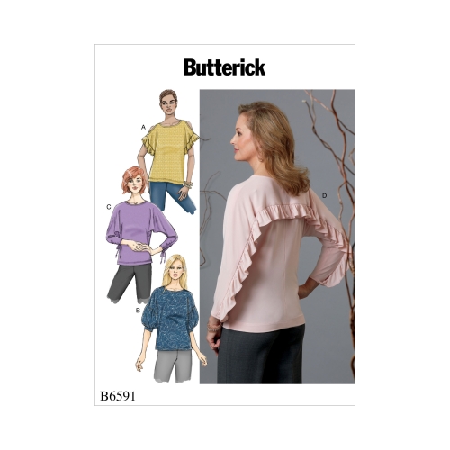 Ompelukaavat: Misses' Top, Butterick B6591