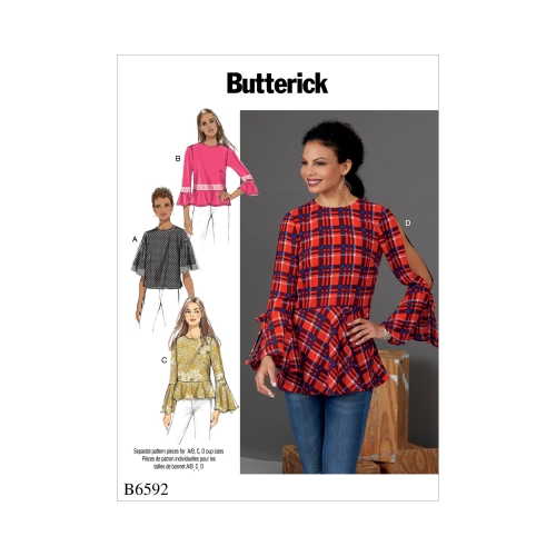Ompelukaavat: Misses' Top, Butterick B6592