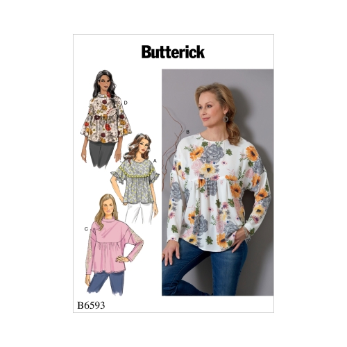 Ompelukaavat: Misses' Top, Butterick B6593