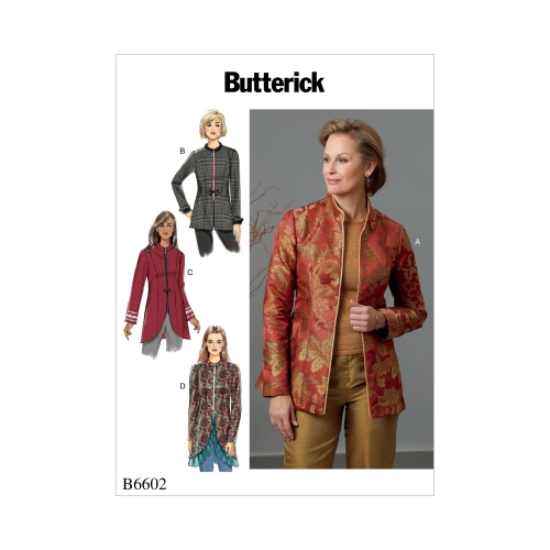 Naiste, väikesekasvuliste Petite naiste jakk, Butterick B6602