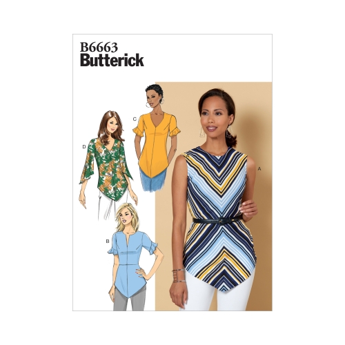 Ompelukaavat: Misses' Top, Butterick B6663