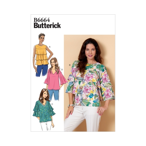 Ompelukaavat: Misses' Top, Butterick B6664