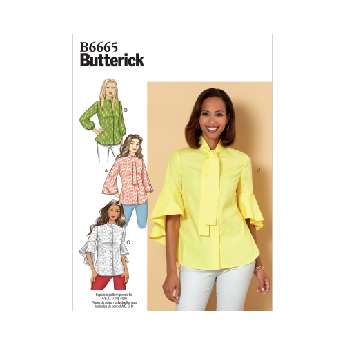 Ompelukaavat: Misses' Top, Butterick B6665