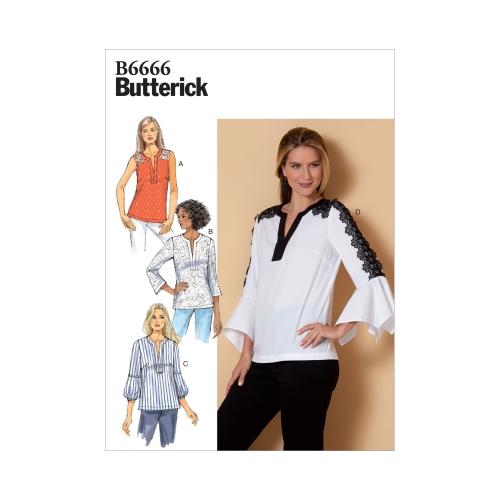 Ompelukaavat: Misses' Top, Butterick B6666