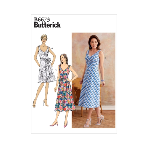 Naiste kleit ja lint, Butterick B6673