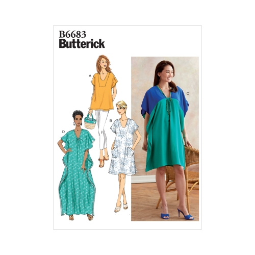 Ompelukaavat: Misses' Tunic and Caftan, Butterick B6683