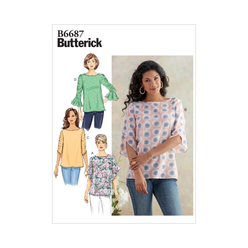 Ompelukaavat: Misses' Top, Butterick B6687