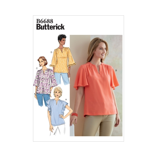 Ompelukaavat: Misses' Top, Butterick B6688
