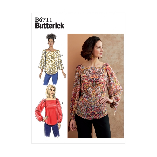 Ompelukaavat: Misses' Top, Butterick B6711