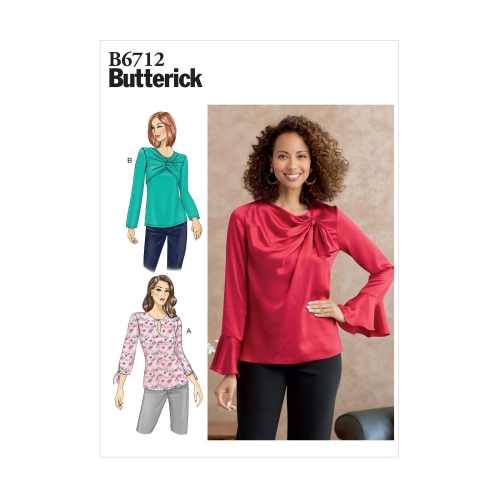 Ompelukaavat: Misses' Top, Butterick B6712
