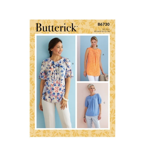 Ompelukaavat: Misses' Top, Butterick B6730