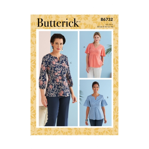 Ompelukaavat: Misses' Top, Butterick B6732