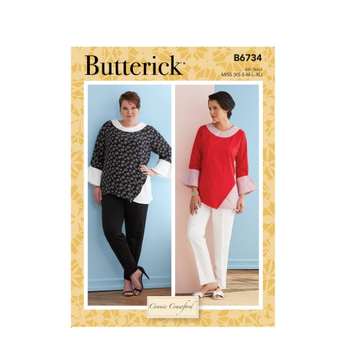 Ompelukaavat: Misses' &amp; Women's Top, Butterick B6734
