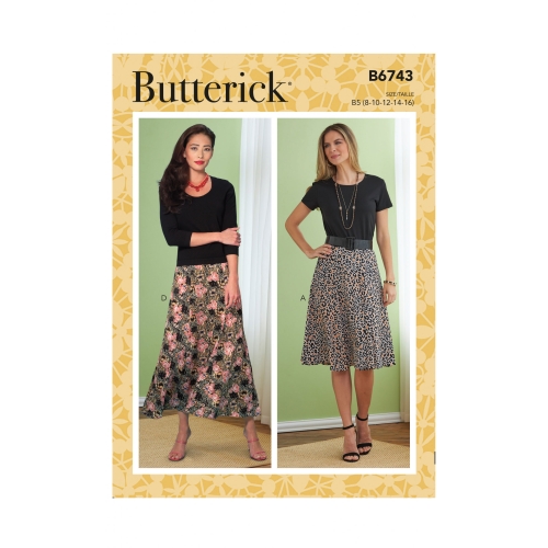 Naiste, väikesekasvuliste Petite naiste seelikud, Butterick B674