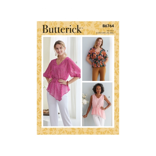 Misses' Tops, Butterick B6764A