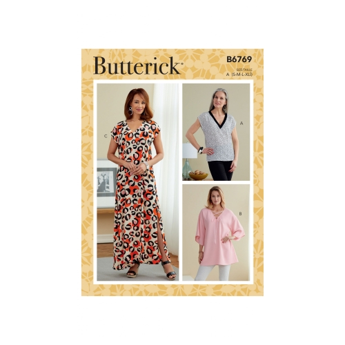 Ompelukaavat: Misses' Top, Tunic and Caftan, Butterick B6769A