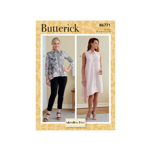 Naiste särk ja kleit, Butterick B6771