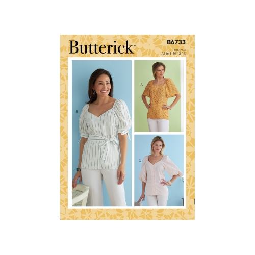 Ompelukaavat: Misses' Top, Butterick B6733