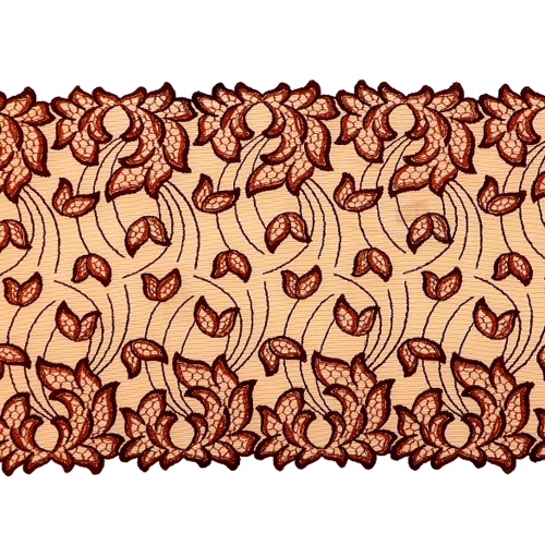 Tüllile tikitud pits, 22 cm