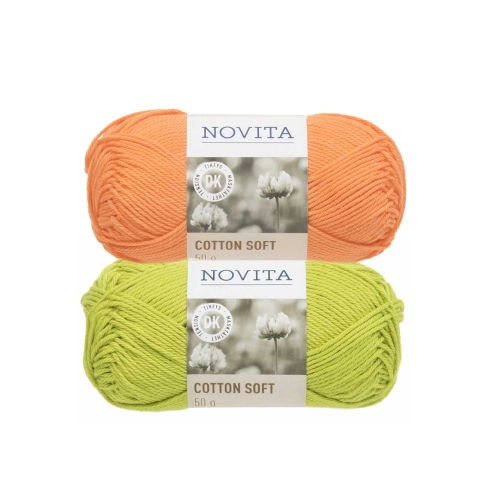 Puuvillane ühevärviline lõng Cotton Soft, Novita, 50 g = 120 m