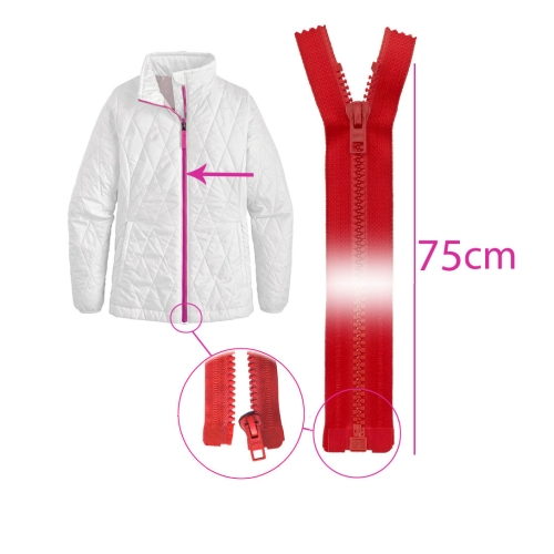 Alt avatav plast-hammaslukk, traktorlukk, 5 mm ja 6 mm, pikkusega 75 cm