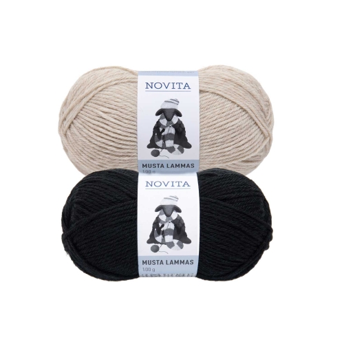 Sokilõng Musta Lammas, Novita, 100 g = 130 m