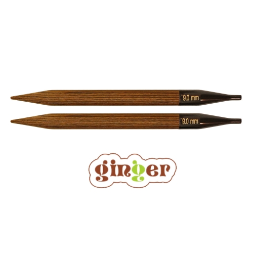 Vahetatavad ringvarraste otsikud normaalpikkuses 13cm Ginger, KnitPro 
